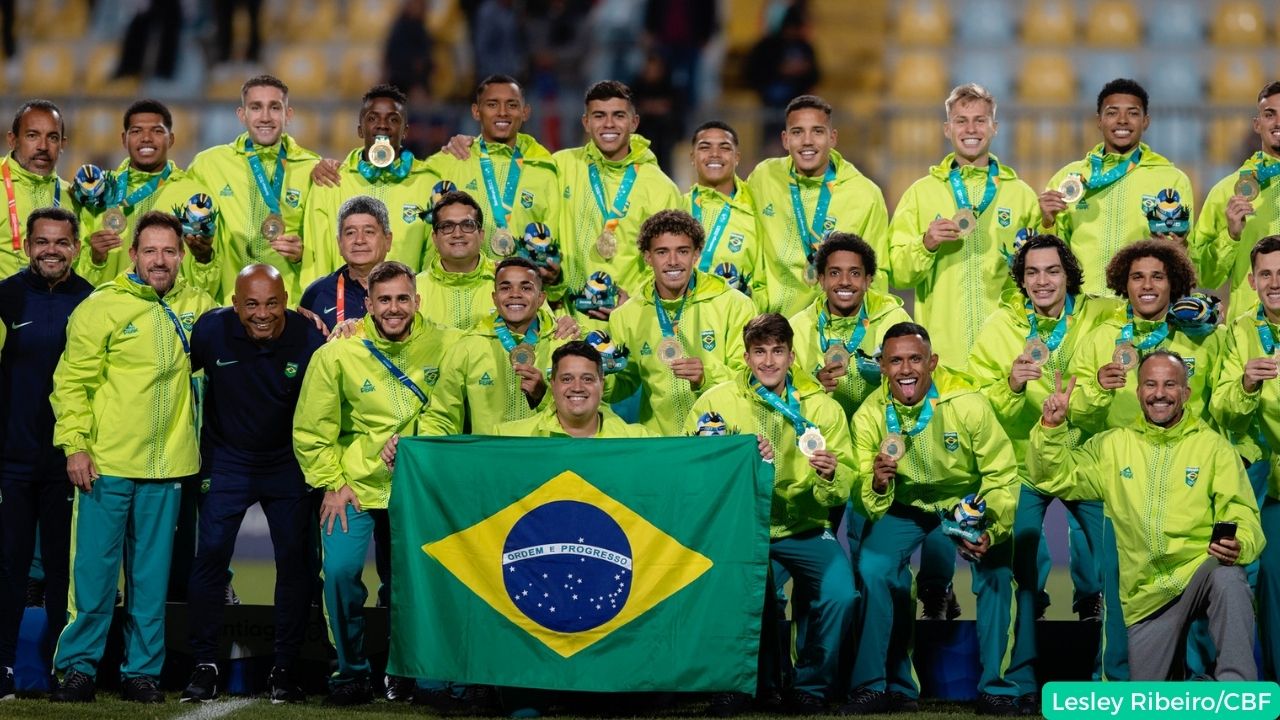 Rozenha pé-quente! Brasil é ouro no futebol masculino nos Jogos Pan- Americanos do Chile