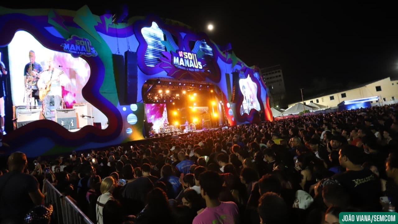 Os Paralamas do Sucesso emocionaram a terceira e última noite do #Sou Manaus 2025 no palco Alfândega