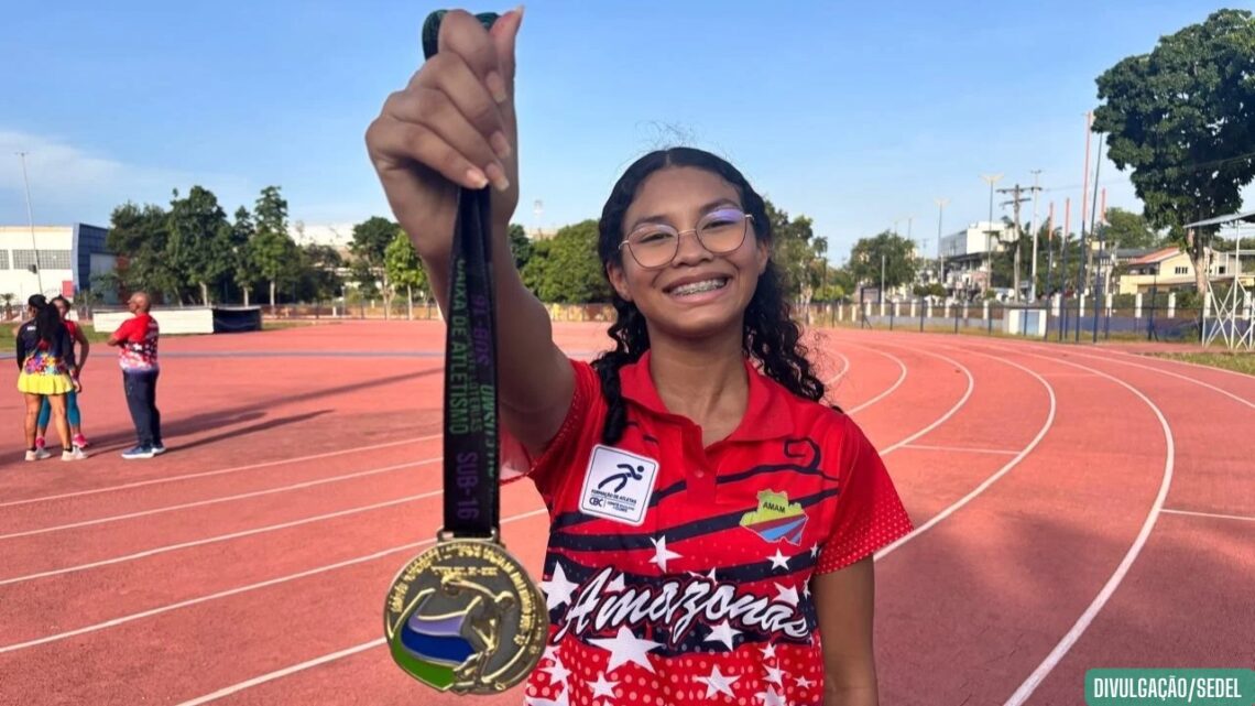 Atleta amazonense conquista dois ouros no Troféu Norte-Nordeste de Atletismo Sub-16