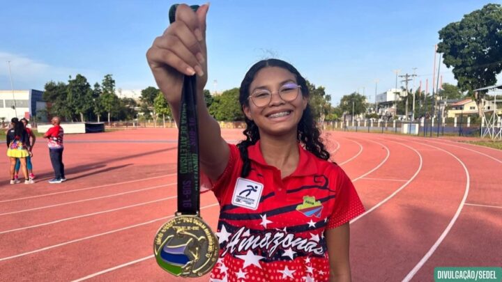 Atleta amazonense conquista dois ouros no Troféu Norte-Nordeste de Atletismo Sub-16