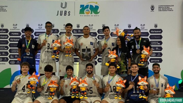 Amazonas no pódio: equipe de voleibol da Nilton Lins conquista bronze nos Jogos Universitários Brasileiros