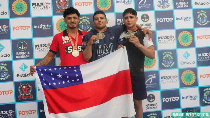 Amazonenses brilham no Brasileiro Interclubes de Wrestling com três medalhas, no RJ