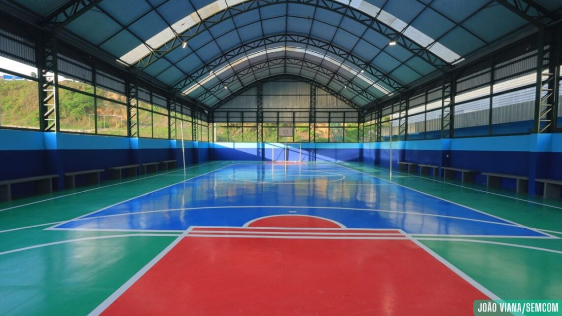 Prefeitura de Manaus entrega nova quadra do Braga Mendes, o 32º espaço esportivo inaugurado pela atual gestão municipal