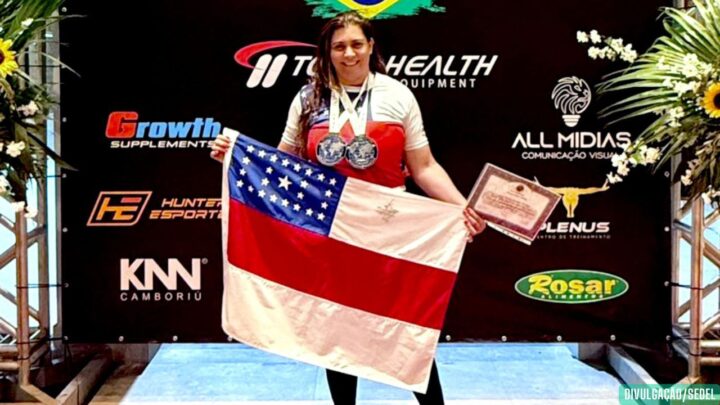 Atleta amazonense conquista título e recorde no Mundial de Powerlifting em Santa Catarina