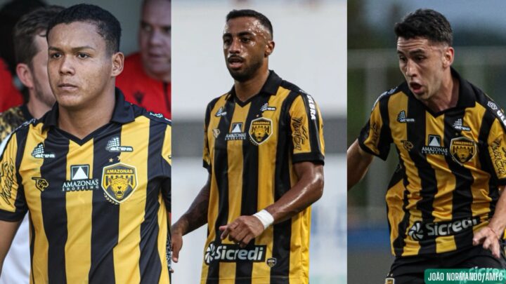 Amazonas FC perde Rafael Monteiro, Akapo e Joaquin Torres por suspensão para duelo contra o Criciúma