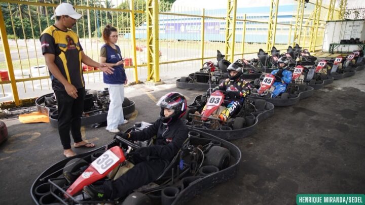 Governo do Amazonas inicia aulas de kart na Vila Olímpica de Manaus