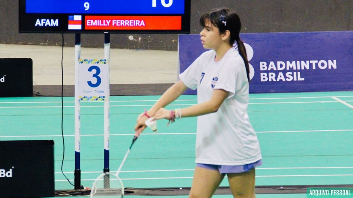 Emilly Carolinne conquista bronze inédito no Brasileiro Interclubes de Badminton, em Goiânia