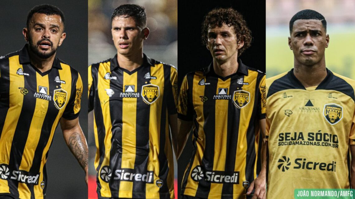 Amazonas FC acerta renovações de Rafael Tavares, Erick Varão, Fabiano e Alyson para 2026