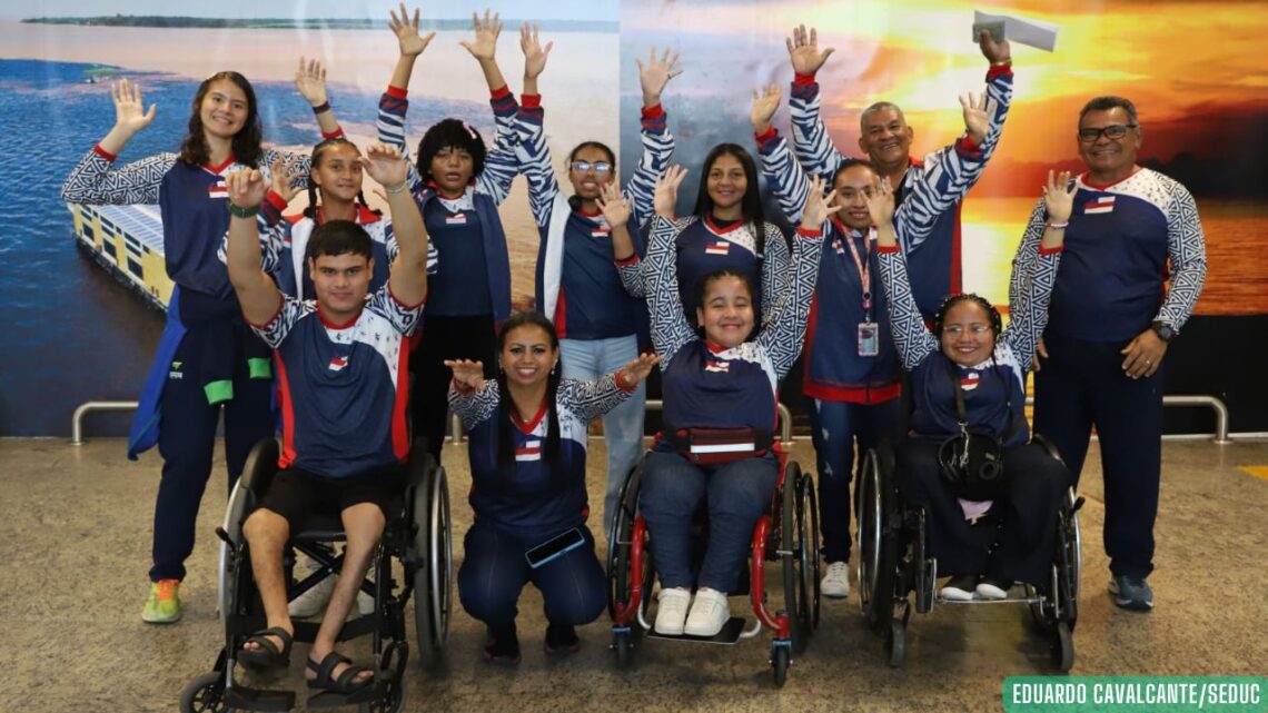 Delegação amazonense embarca para as Paralimpíadas Escolares 2025, em São Paulo