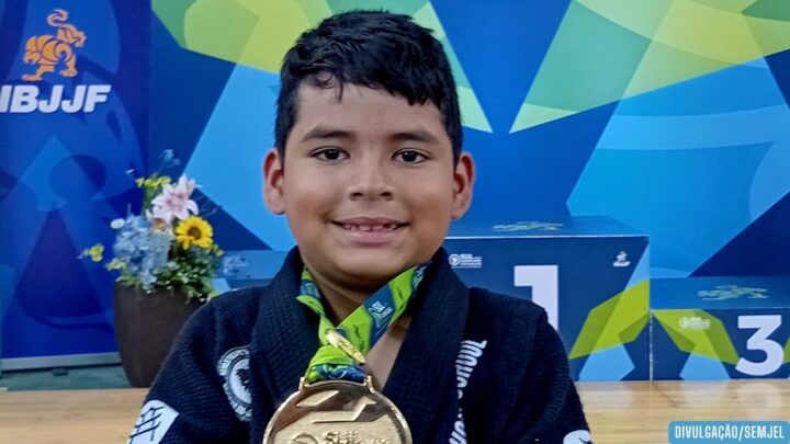 Amazonense conquista ouro no Sul-Americano de Jiu-Jitsu Criança 2026 com apoio do programa “Manaus Olímpica”