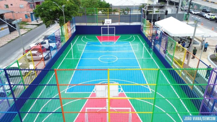 Prefeito David Almeida amplia rede de esporte comunitário e transforma área abandonada em complexo social na zona Norte de Manaus