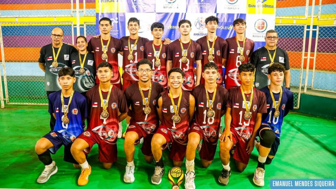 Nilton Lins-AM supera equipe do Paraná por 3 sets a 2 e conquista Brasileiro Interclubes de Vôlei Sub-17, em Manaus