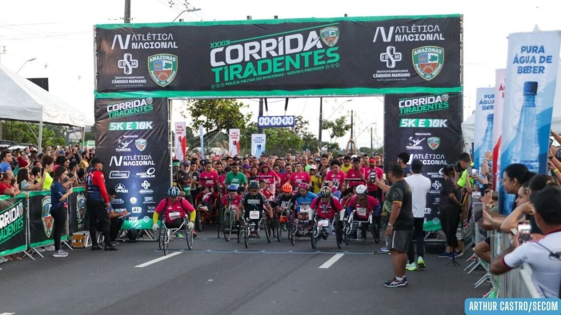 Inscrições para Corrida Tiradentes seguem abertas até 13 de abril em Manaus