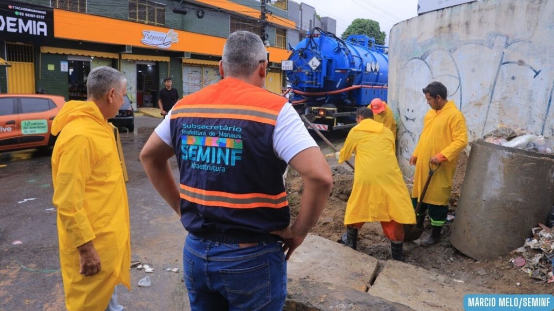 Prefeitura de Manaus intensifica atuação em todas as zonas para reduzir impactos das chuvas