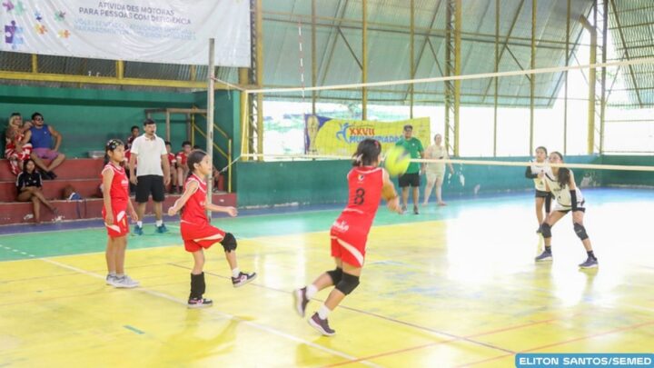 Escolas municipais Jarlece  Zaranza e Arthur Virgílio se destacam na final do voleibol mirim das Municipíadas