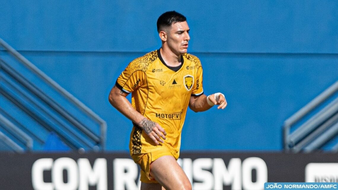 Pato Nuñez recebe terceiro amarelo e desfalca o Amazonas contra o Barra-SC pela Série C
