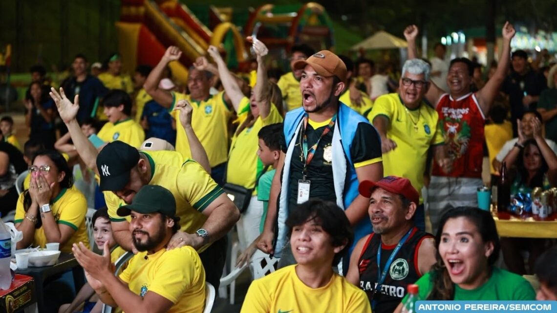 Ruas da Copa reúnem famílias e torcedores em clima de festa com apoio da Prefeitura de Manaus 