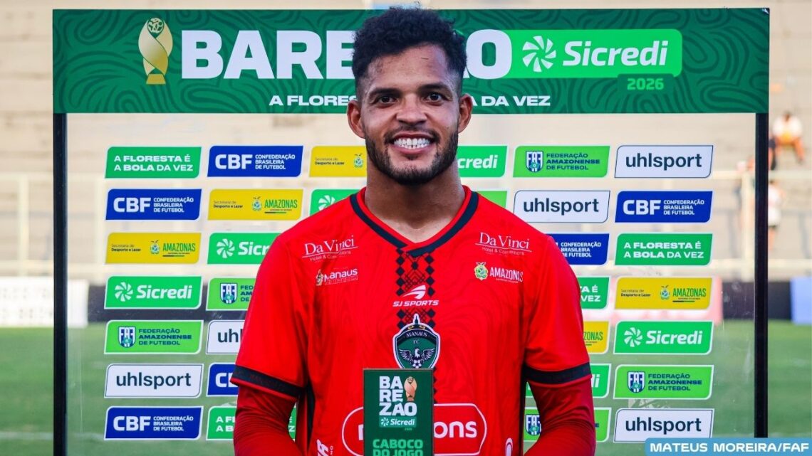 Destaque do Manaus em 2026, goleiro Eugênio Neto acerta com o Nacional para a sequência da Série D