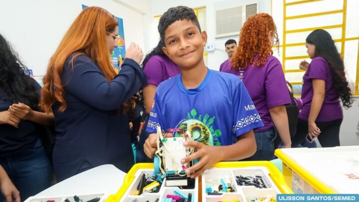 Prefeitura de Manaus inaugura ‘Biblioteca Futuro’ com Espaço Maker na escola municipal Nina Lins e beneficia mais de mil estudantes