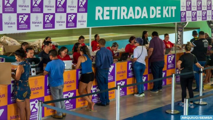 Kits da corrida ‘Manaus em Movimento’ serão entregues pela prefeitura a partir desta sexta-feira, 3/7