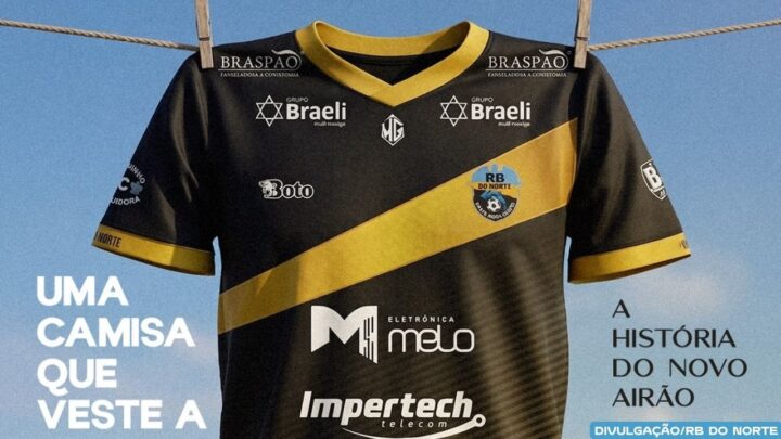 RB do Norte lança camisa oficial inspirada no Rio Negro e marca momento histórico para Novo Airão