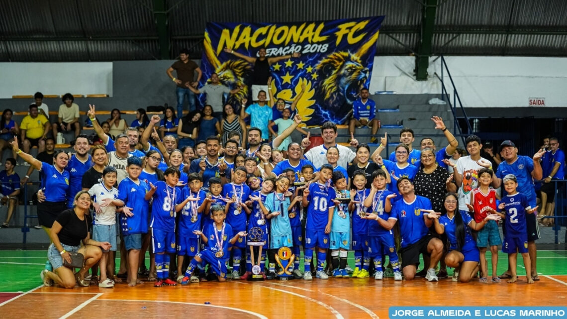 Nacional é campeão geral do Amazonense de Futsal Sub-8