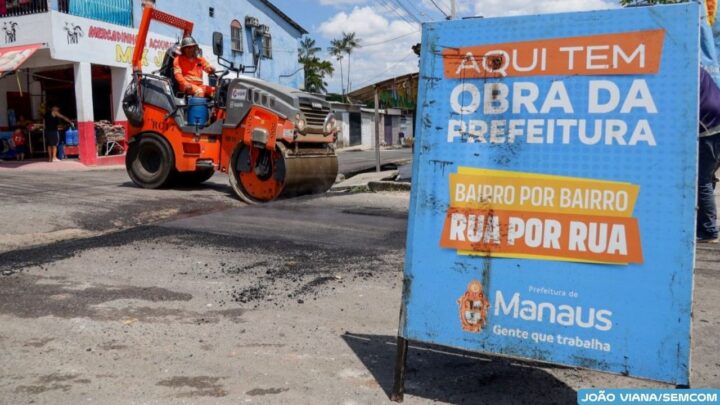 Prefeitura de Manaus intensifica operação “Tapa-Buraco” e aplica 125 toneladas de asfalto no bairro Cidade de Deus