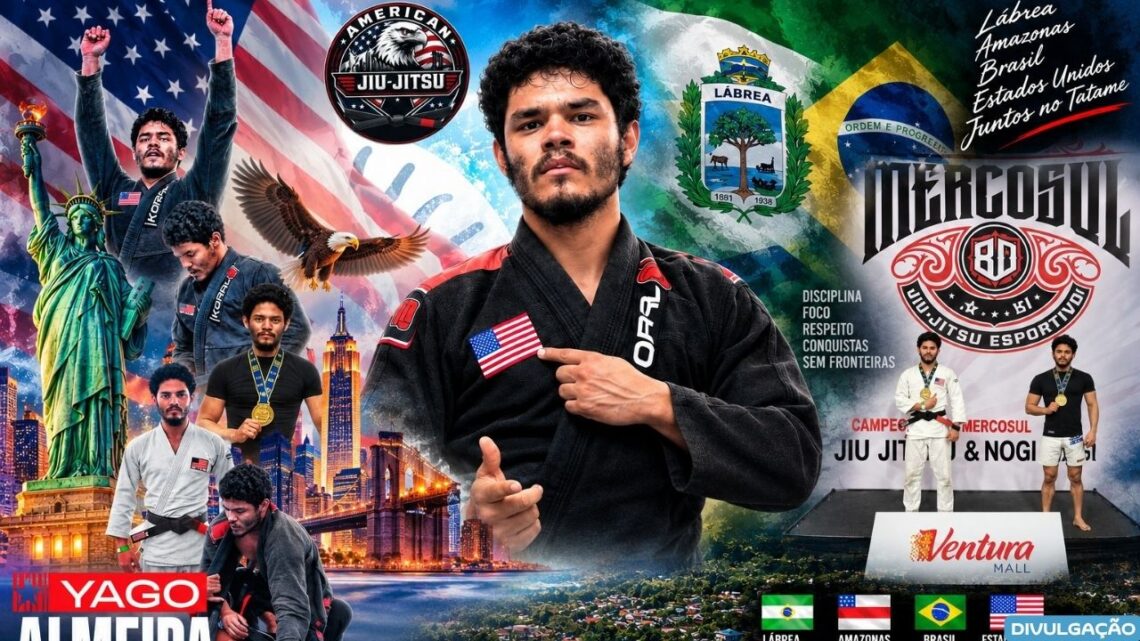 Amazonense Yago Almeida conquista dois ouros em torneio internacional de jiu-jítsu na Bolívia