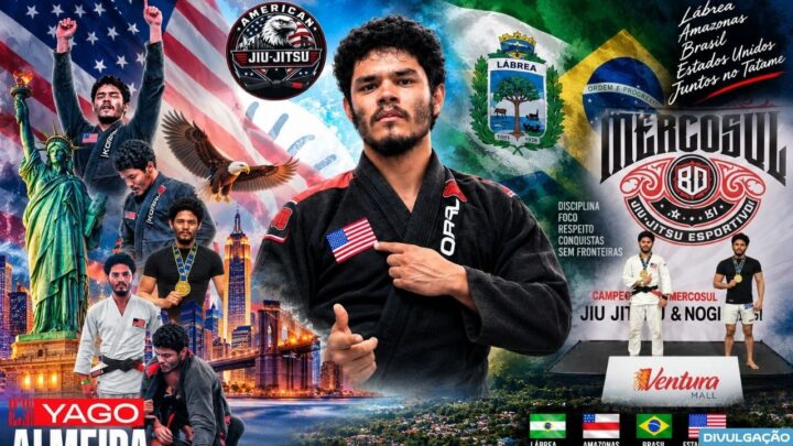 Amazonense Yago Almeida conquista dois ouros em torneio internacional de jiu-jítsu na Bolívia