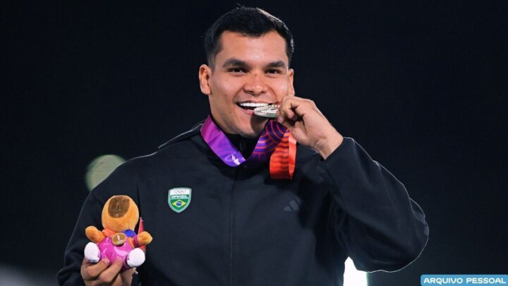 Amazonense Pedro Nunes conquista prata no lançamento de dardo nos Jogos Sul-Americanos, na Argentina
