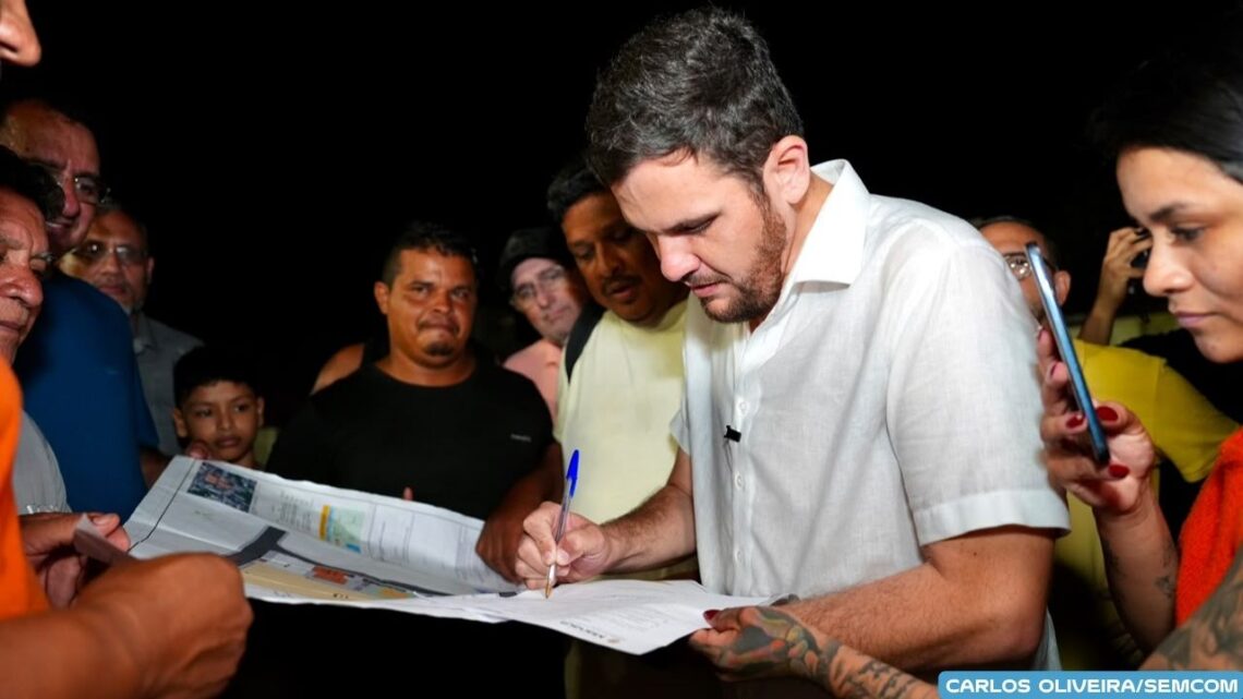 Prefeito Renato Junior assina ordem de serviço e autoriza início da reforma do Centro de Convivência do bairro Redenção
