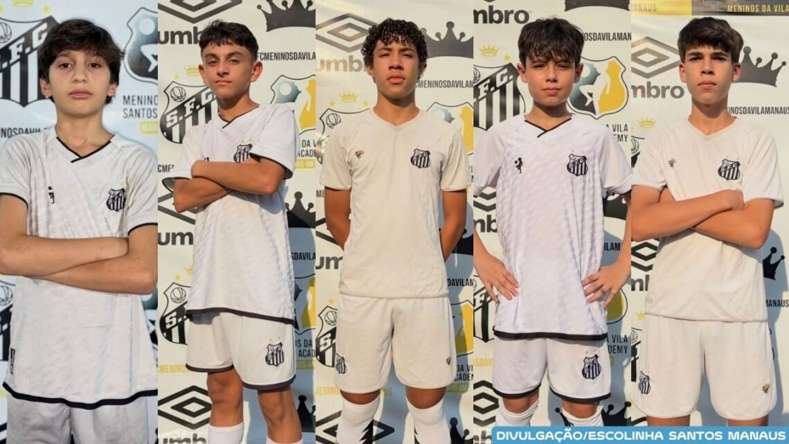 Cinco atletas de Manaus são aprovados para avaliações nas categorias de base do Santos