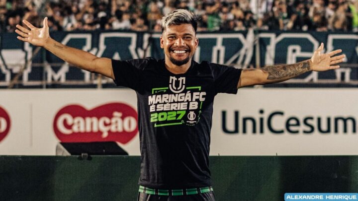 “Dois acessos e contando”: amazonense Negueba celebra chegada à Série B com o Maringá-PR