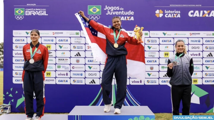 Salto em altura: com apoio da Prefeitura de Manaus, atleta Sarah Letícia conquista ouro nos Jogos da Juventude 2026