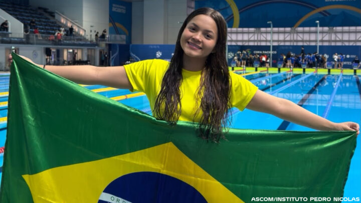 Amazonense Isa Pinheiro fica em sexto lugar nos 1.500m livre da Copa Pacífico de Natação, no Chile