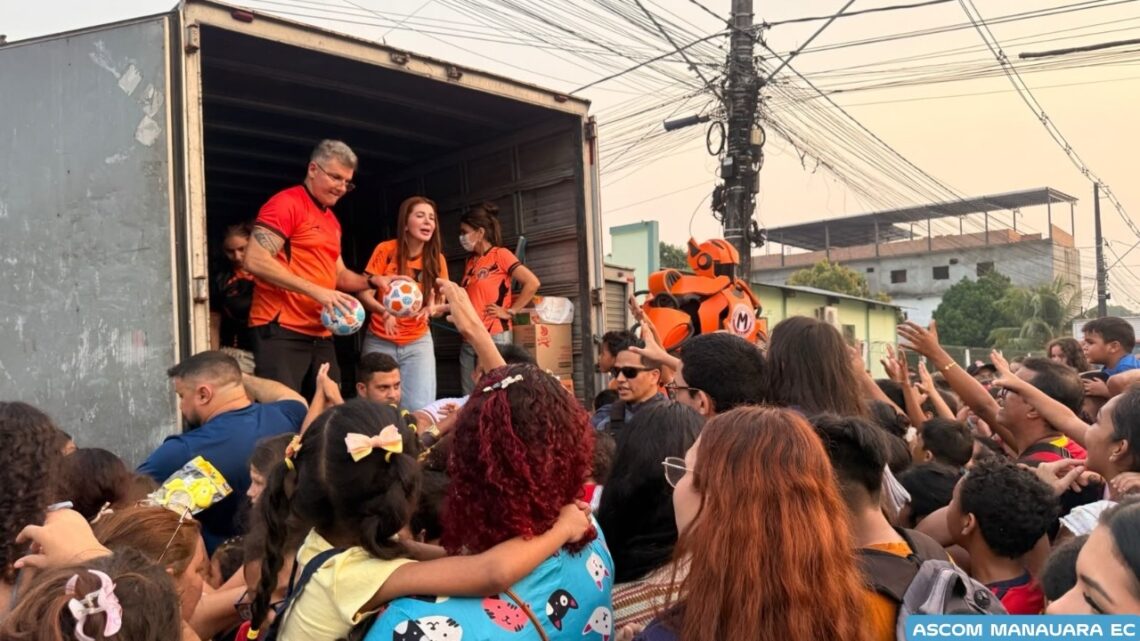 Manauara promove ação social de Dia das Crianças no bairro Novo Israel