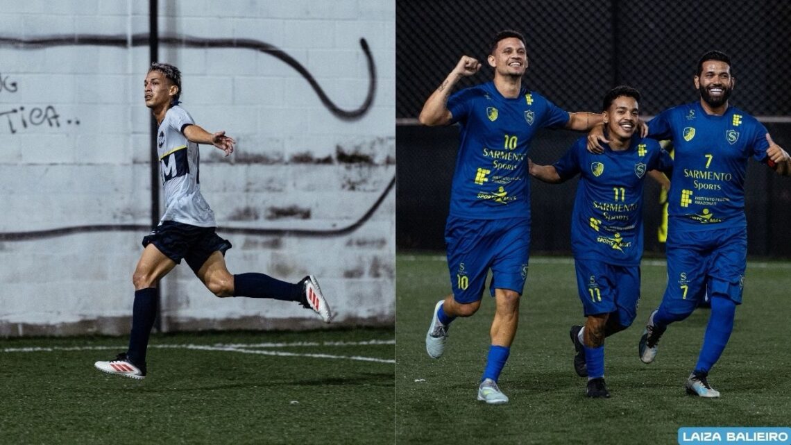 Marianos e Sarmento vencem e seguem 100% na liderança na Liga Esporte Manaus de Fut 7 2026